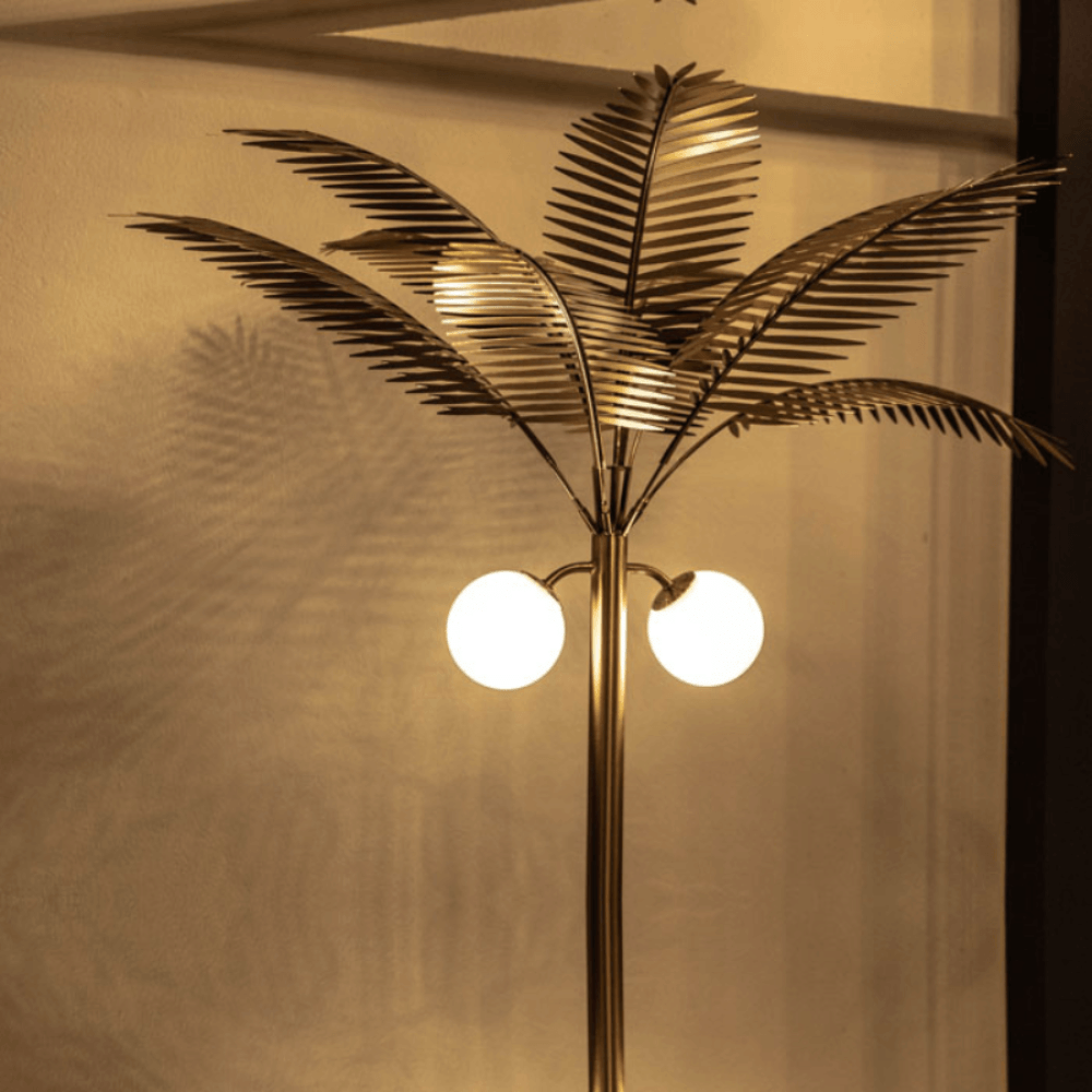 โคมไฟตั้งพื้น DEEPWOOD รุ่น GOLDEN PALM TREE สีทอง 2 หัว